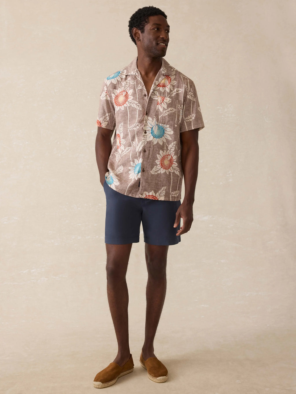 Short Sleeve Breeze Camp Shirt - Sunseeker Blossom