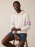 Sunwashed Slub Hoodie - Cream Dume Stripe