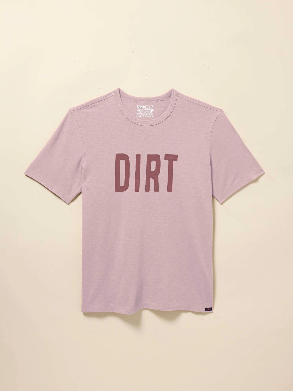 DIRT Sunwashed Regenerative Cotton Tee - Vista Plum