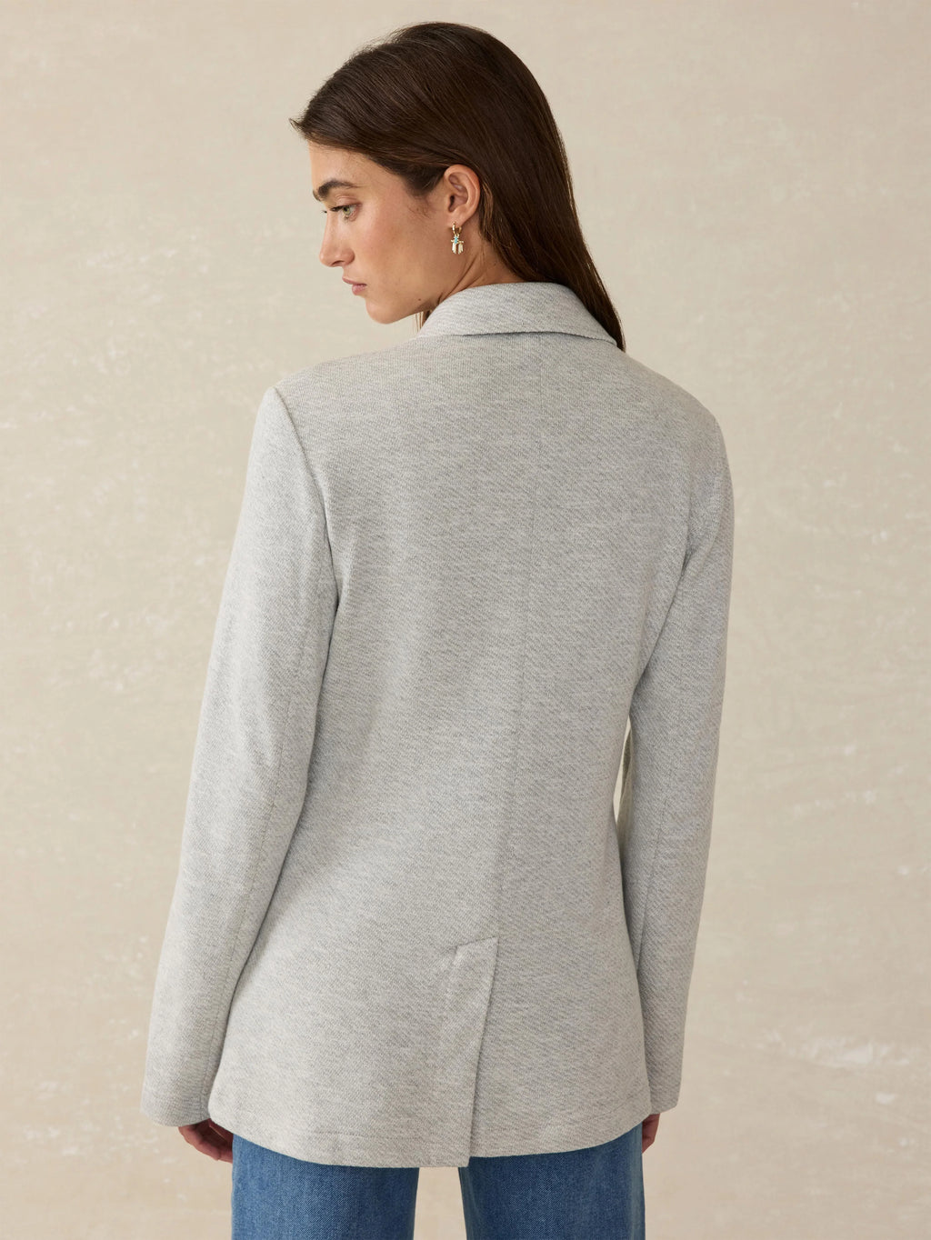 Inlet Knit Blazer - Heather Grey