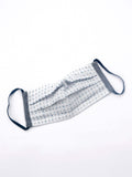 Artisan Cotton Mask - White Windowpane Dobby