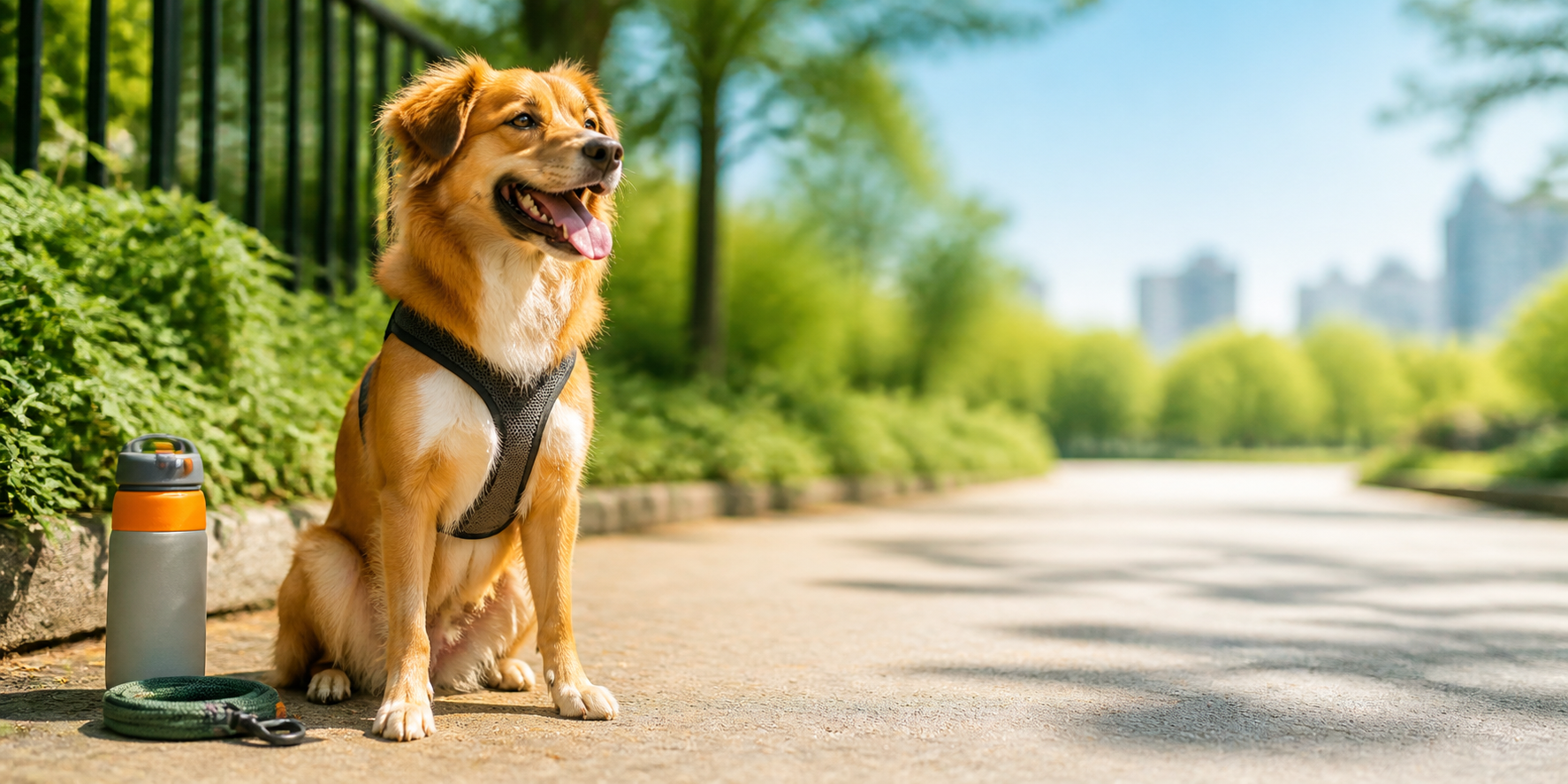A styled pet lifestyle scene